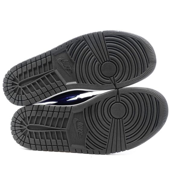 Nike Air Jordan 1 Mid "Hyper Royal" Mens Size 9.5 Black Blue Sneakers 554724-077 - Picture 10 of 11